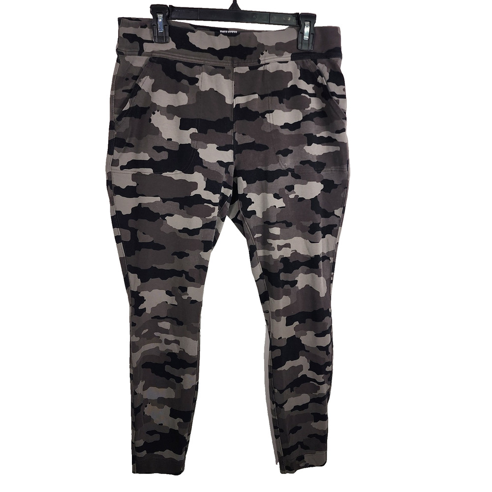 Duluth Trading Women’s NoGA Naturale Cotton Knit Leggings L Regular Camoflauge